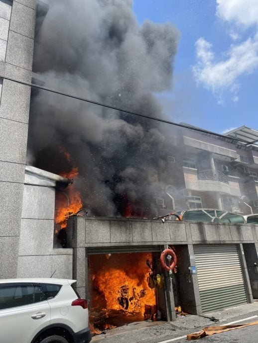 Lithium Battery Fire Traps Woman in Hualien